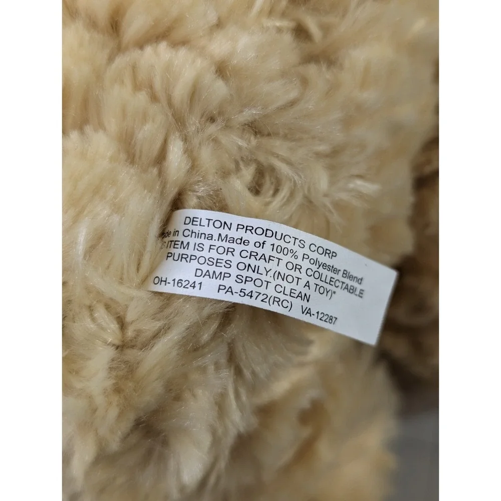 Delton Tan Bear‎ Plush 9 Inch Floral Hat Craft Stuffed Animal Toy